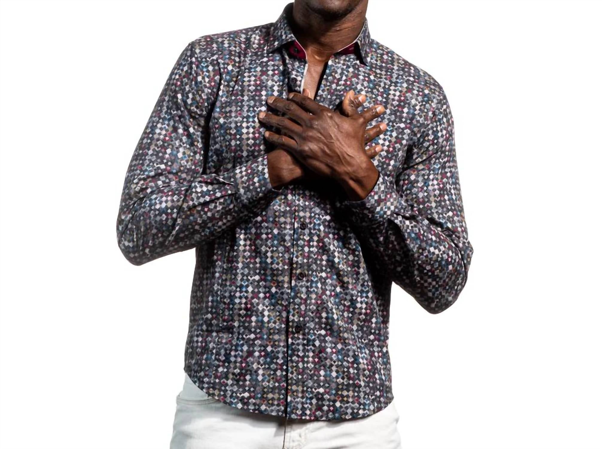 Eight X - Abstract Button Down Shirt