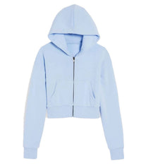 Katie J Nyc - Girls' Dylan Crop Zip Hoodie