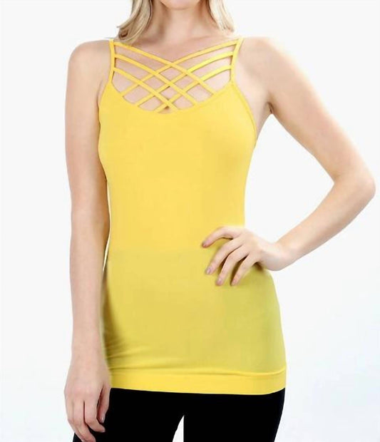 Zenana - Seamless Triple Criss Cross Cami Top