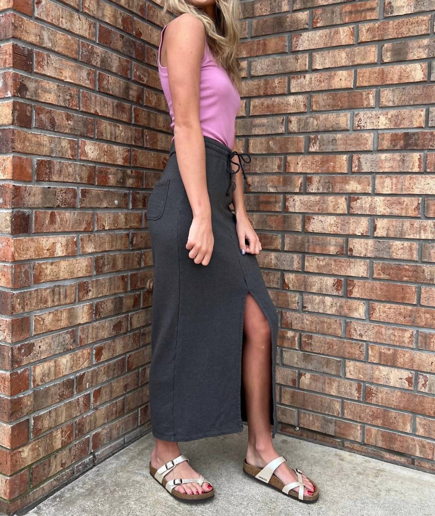 Project Social T - Eternal Front Slit Maxi Skirt