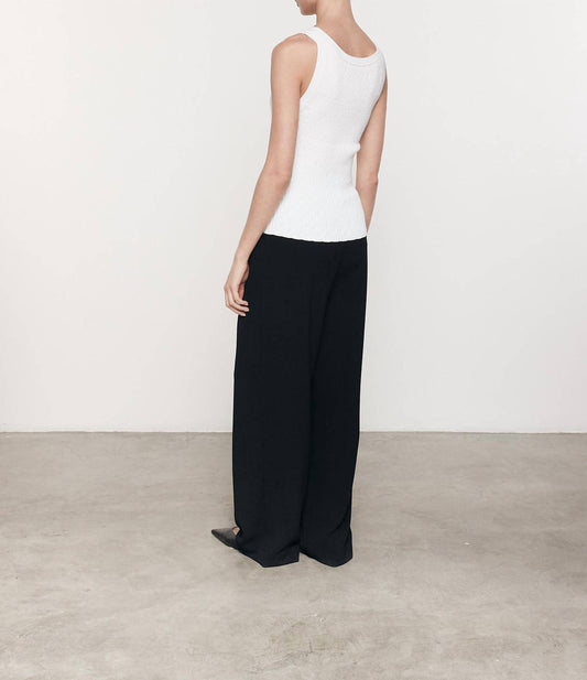 Enza Costa - CASHMERE COTTON POINTELLE KNIT TANK