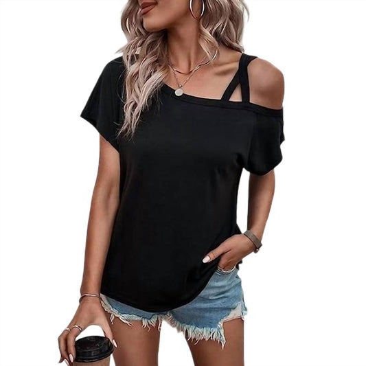 Easel - Criss Cross Shoulder Top