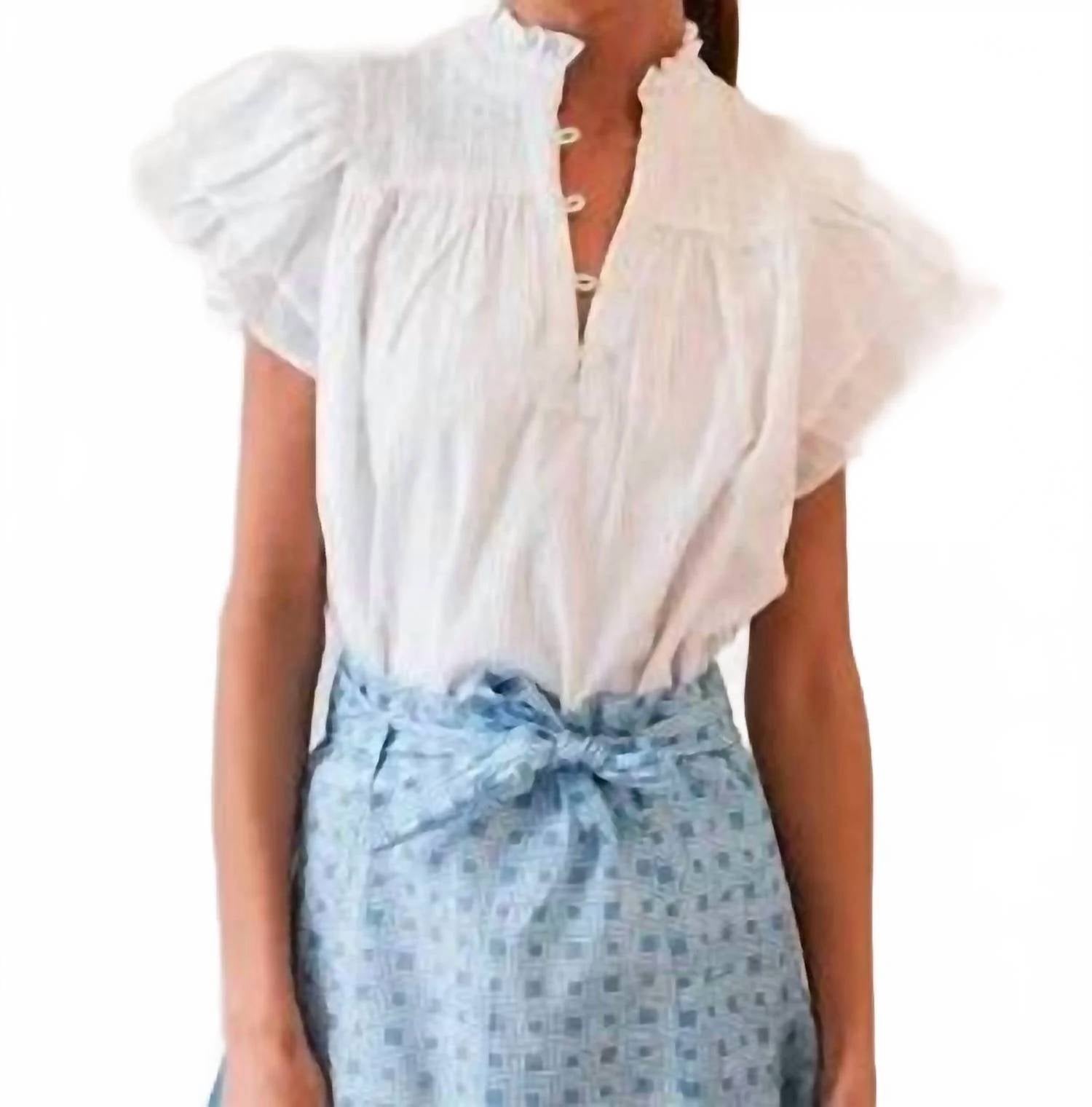 Never A Wallflower - Smocked Top
