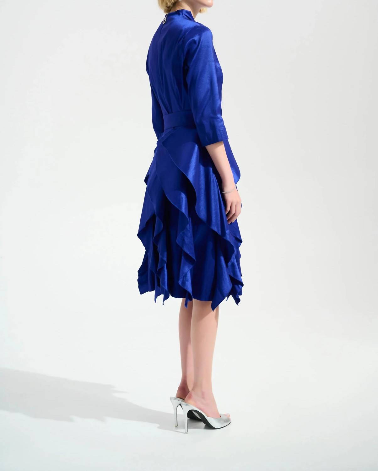 Joseph Ribkoff - Belted Ruffle Skirt Dress