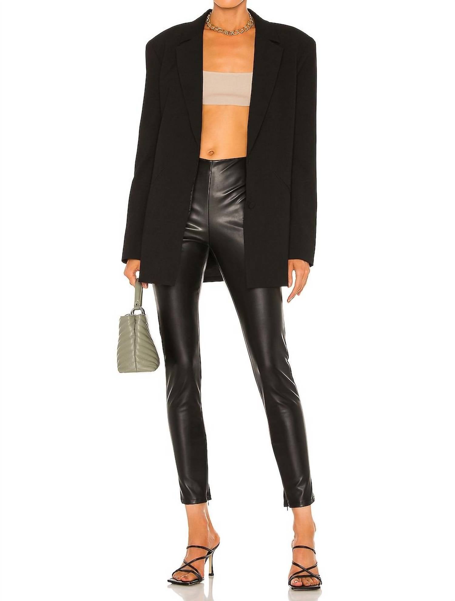 Velvet By Graham & Spencer - BERDINE FAUX LEATHER LEGGING