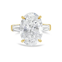 Diana M Jewels - Women's Oval & Baguette Lab-Grown Diamond Jewelry Ring (4.00 Ct) - Signature Plus