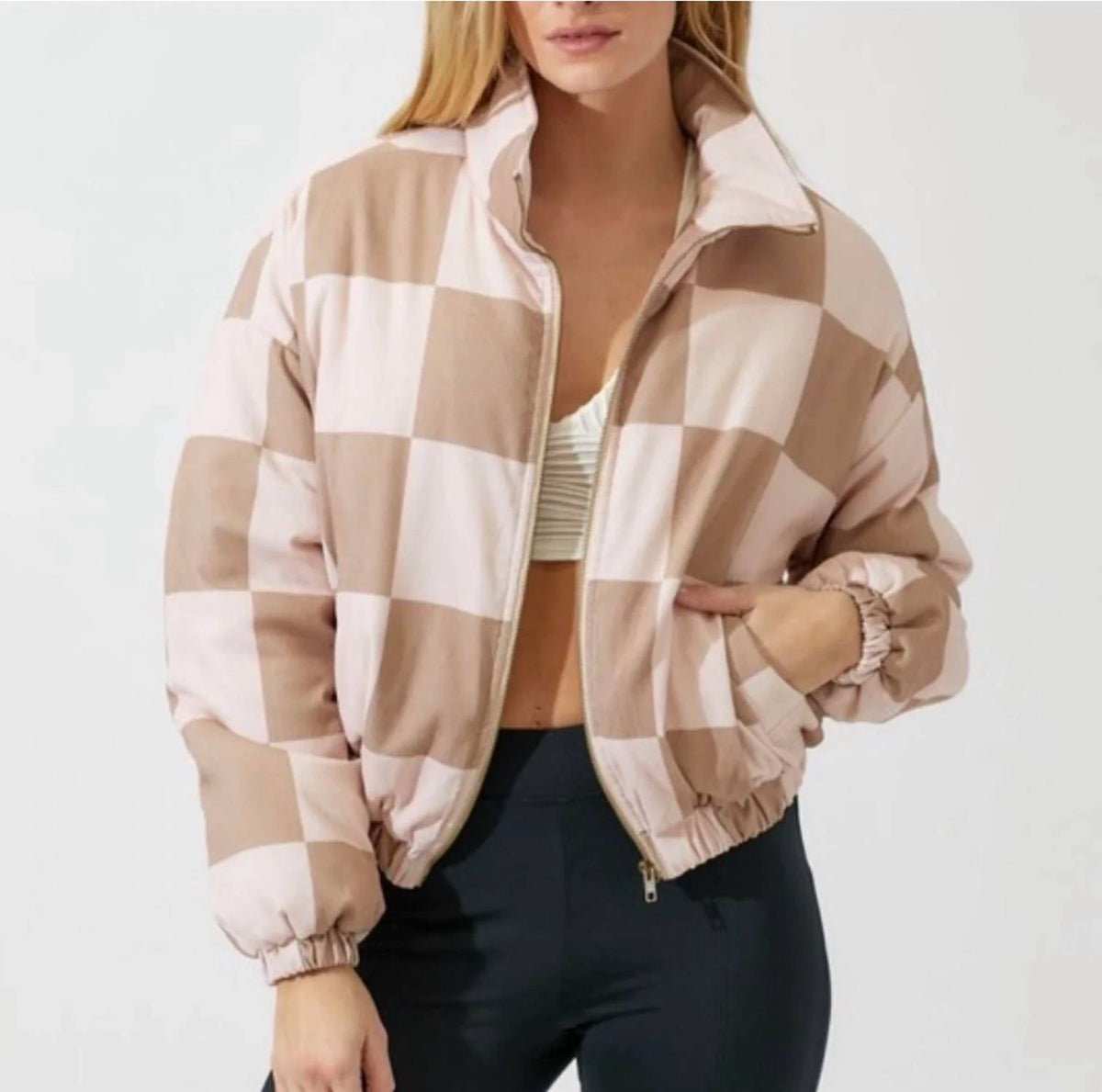 Baevely By Wellmade - Check On Me Jacket