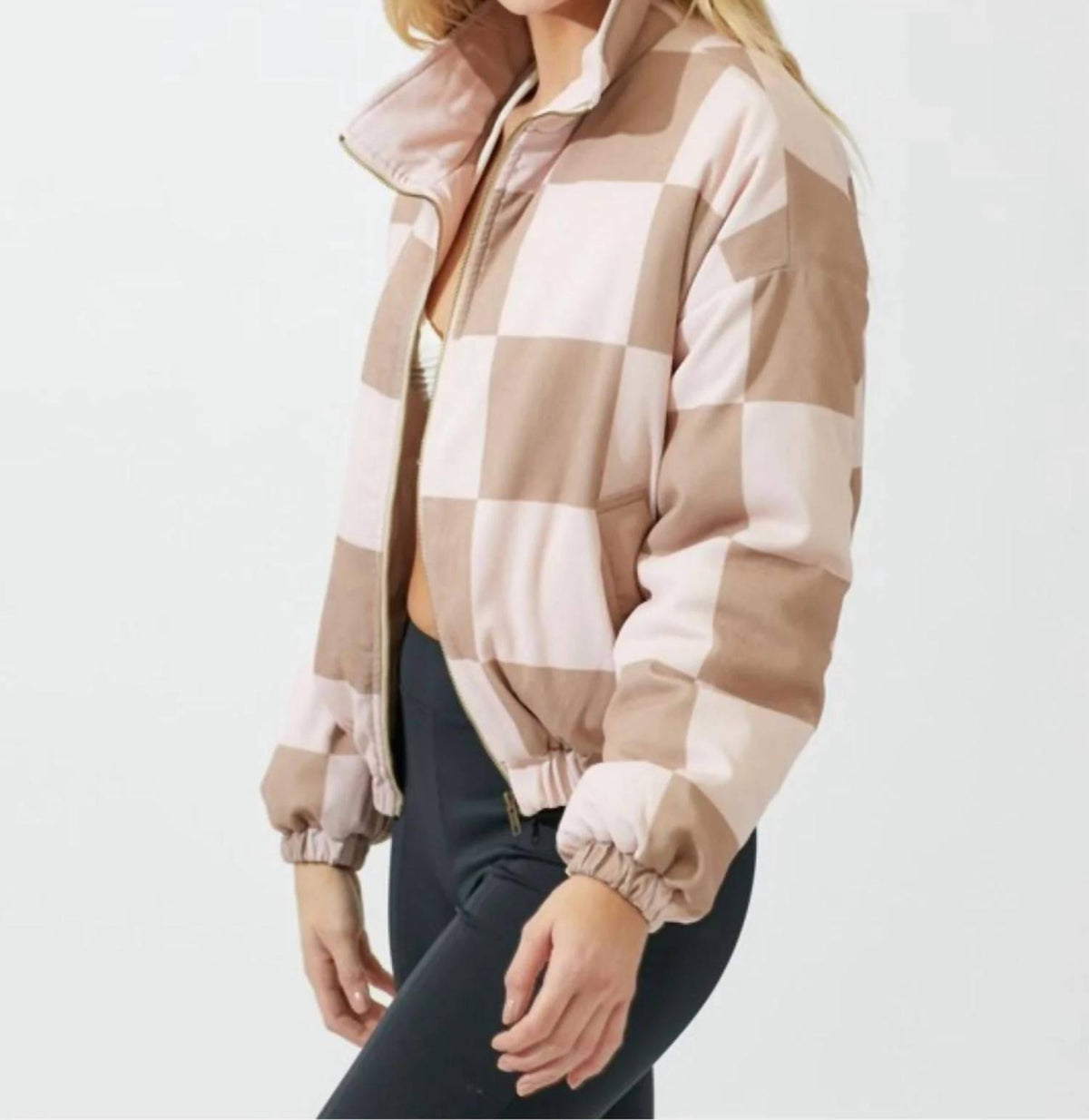 Baevely By Wellmade - Check On Me Jacket