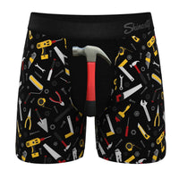 Shinesty - Men's Hammer And Tools Ball Hammock Pouch Underwear