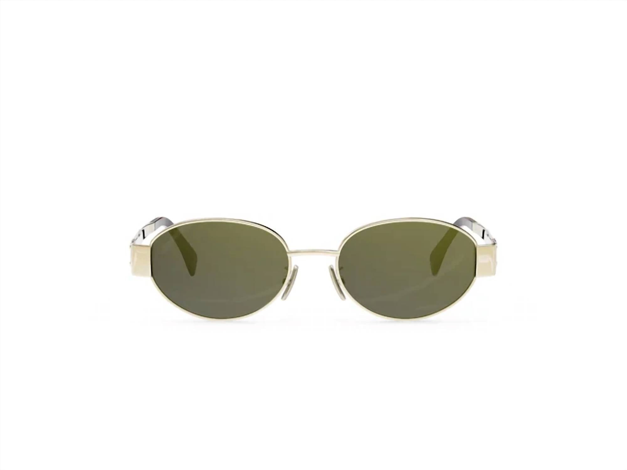 Celine - Women's Triomphe Oval Non-polarized Sunglasses