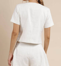 Sage The Label - Linen Short Sleeve Blazer