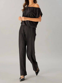 Lola & Sophie - Pleated Pull-on Pant