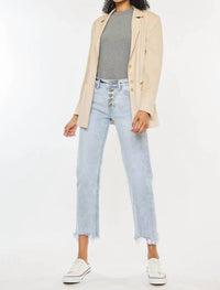 Kancan - High Rise Straight Leg Jeans