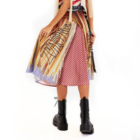 Ipng - Art Of Fashion Italiano Mid Length Skirt