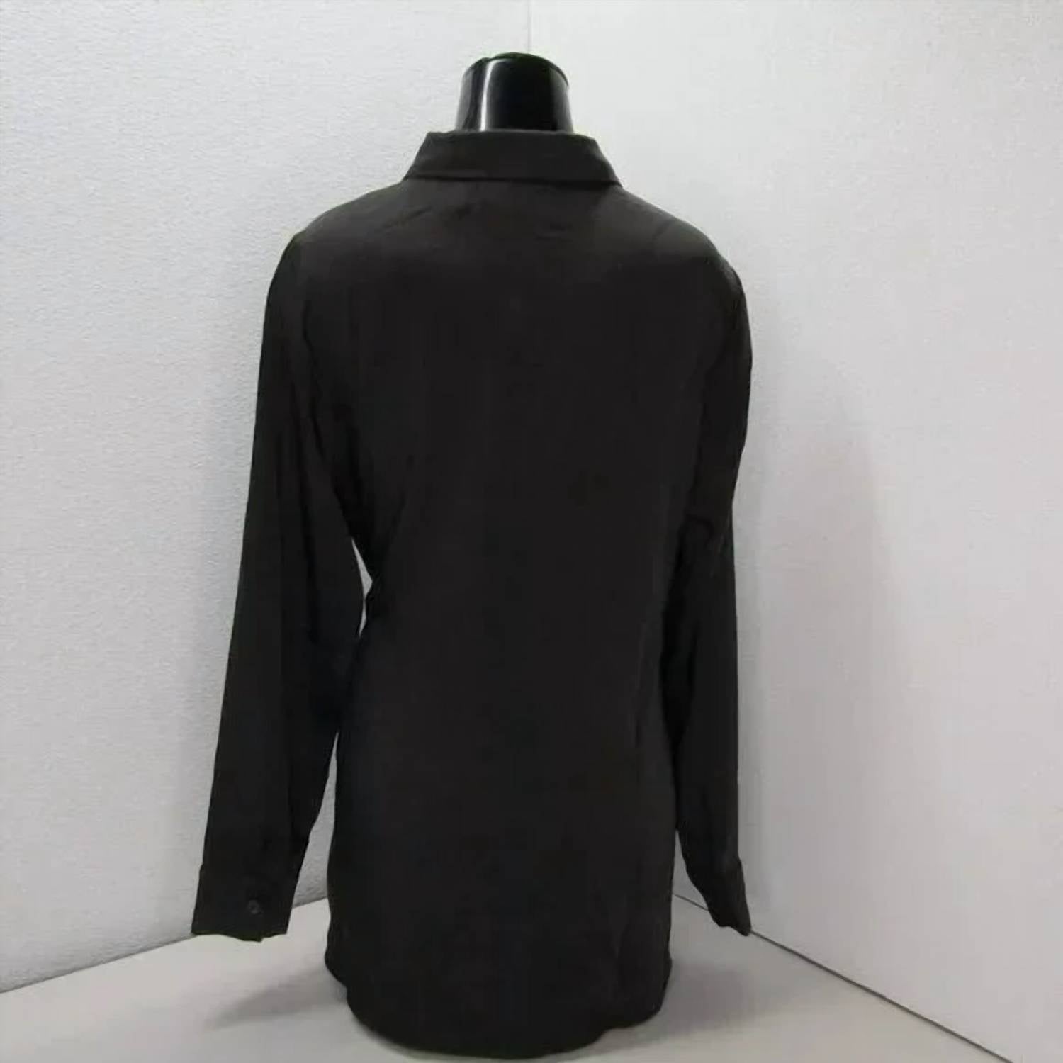 Luum - Women's Nitza Satin Wrap Long Sleeve Shirt Top