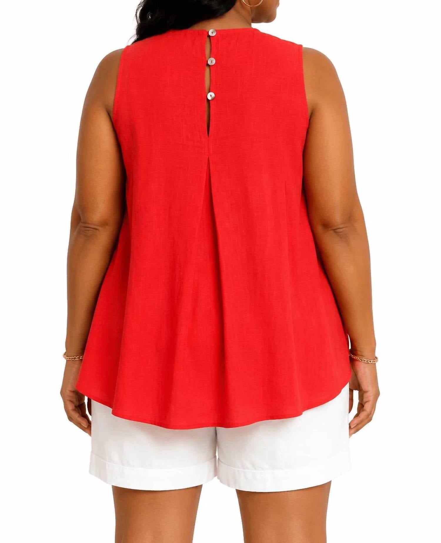 Pinch - Pleated Sleeveless Top