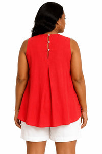 Pinch - Pleated Sleeveless Top