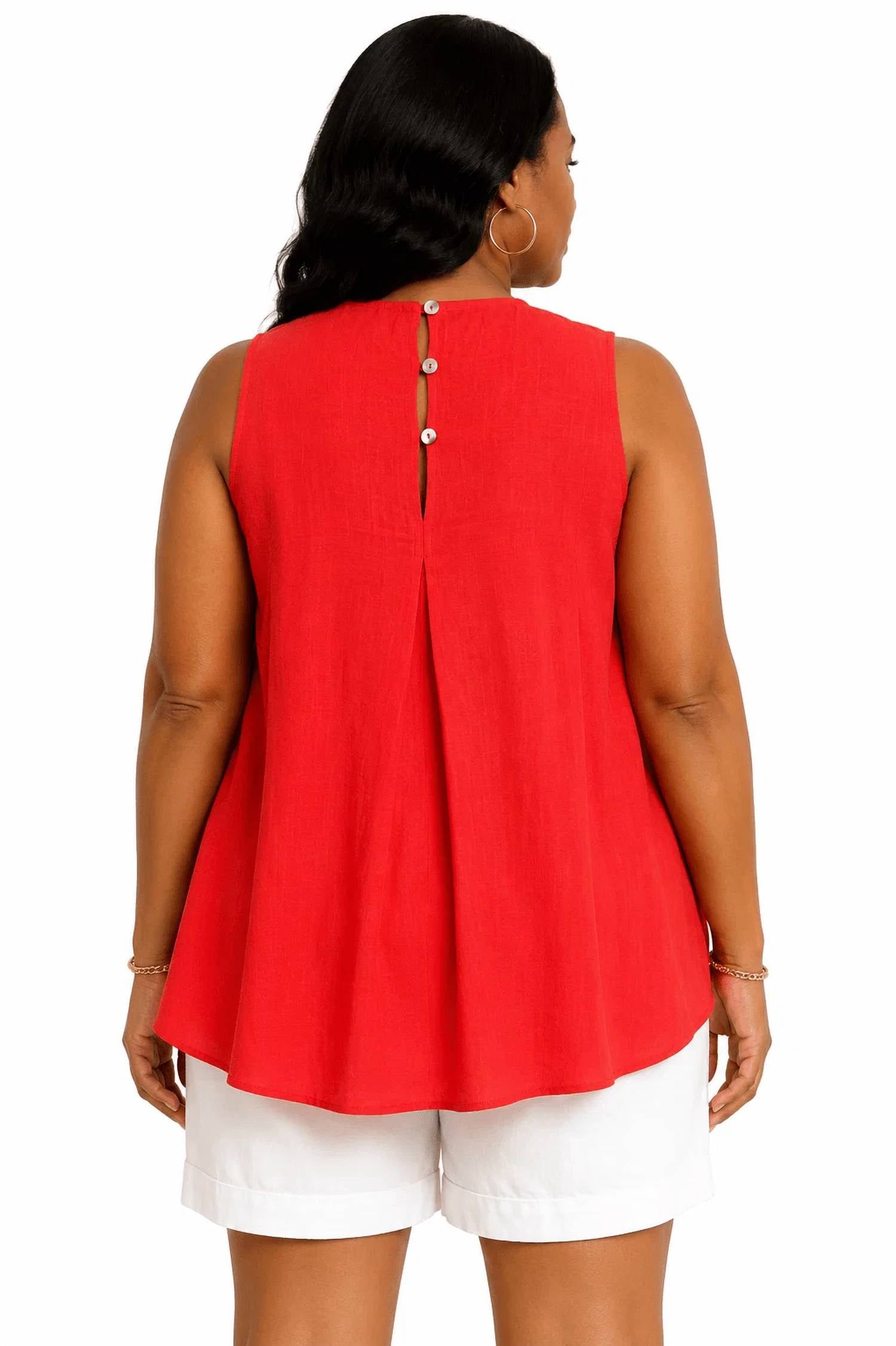 Pinch - Pleated Sleeveless Top