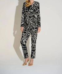 Joseph Ribkoff - Foiled Floral Blazer Jacket
