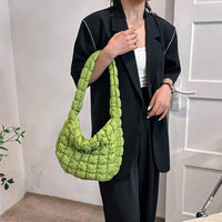 Sweet Cherry Sky - Women's Puffer Solid Color Tote Bag