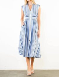 Thml - Sleeveless Stripe Midi Dress