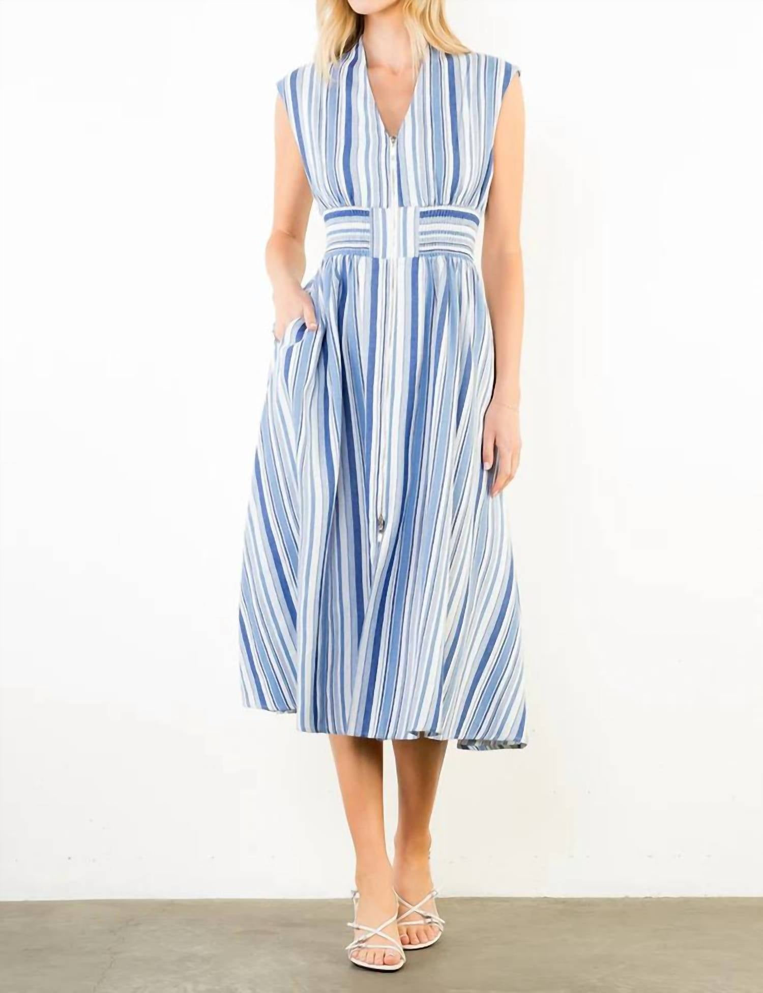 Thml - Sleeveless Stripe Midi Dress