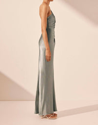 Shona Joy - La Lune Asymmetric Gathered Maxi Dress