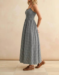 Kld. Signature - Check Mate Midi Dress