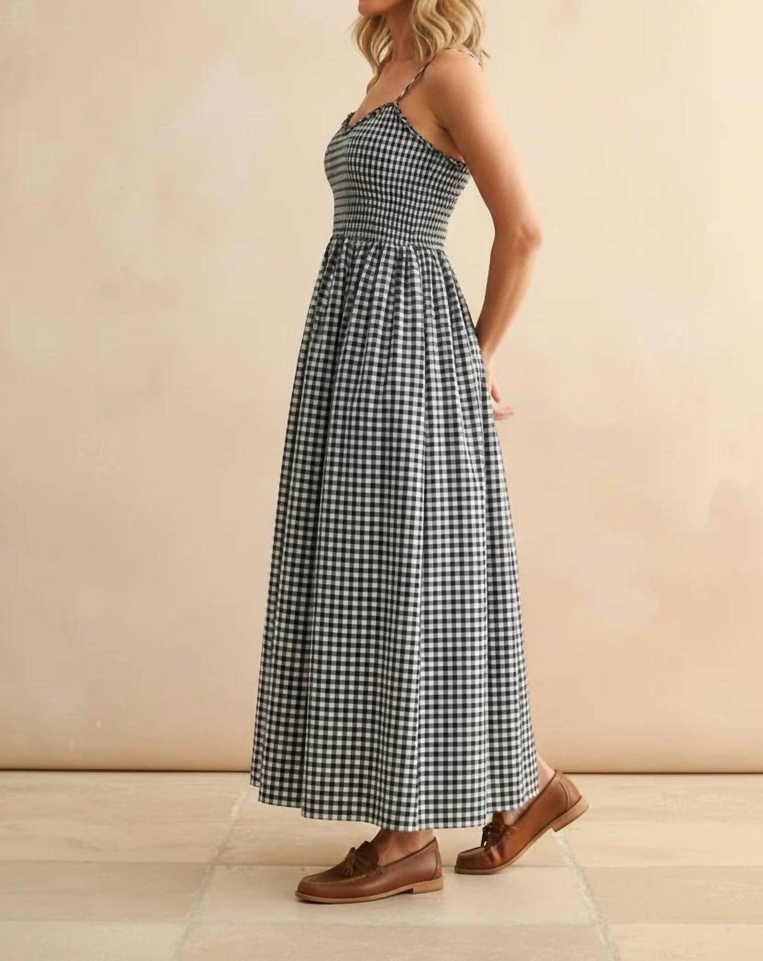 Kld. Signature - Check Mate Midi Dress