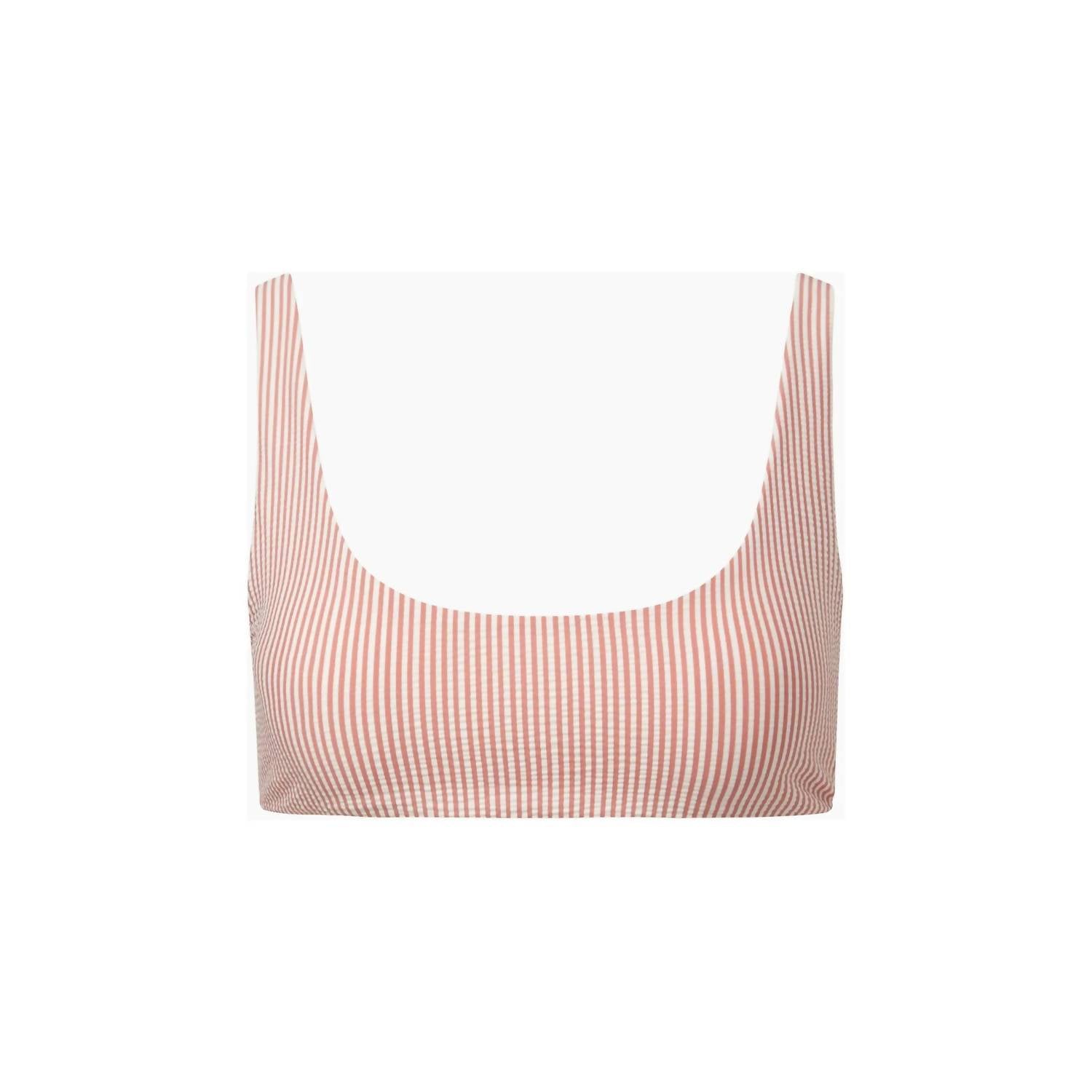 Onia - Scoop Striped Bikini Top