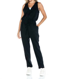 ariella Scuba Sleeveless Jumpsuit in black - women's pants - view 5