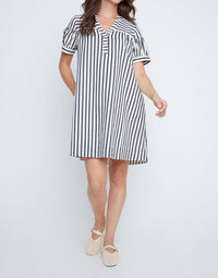 Renuar - Coastal Cabana Stripe Mini Dress