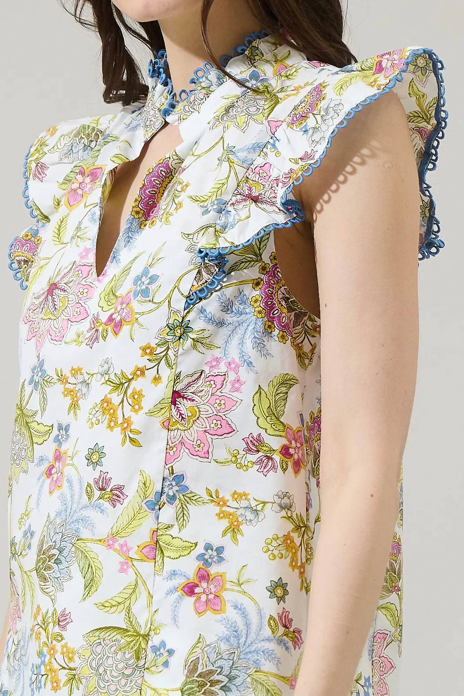 Sugarlips - Pany Floral Rayen Rude Top