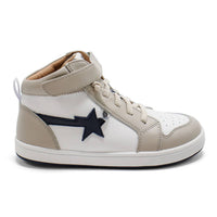 Oldsoles - Boy's Team Star High Top Lace-up Sneakers