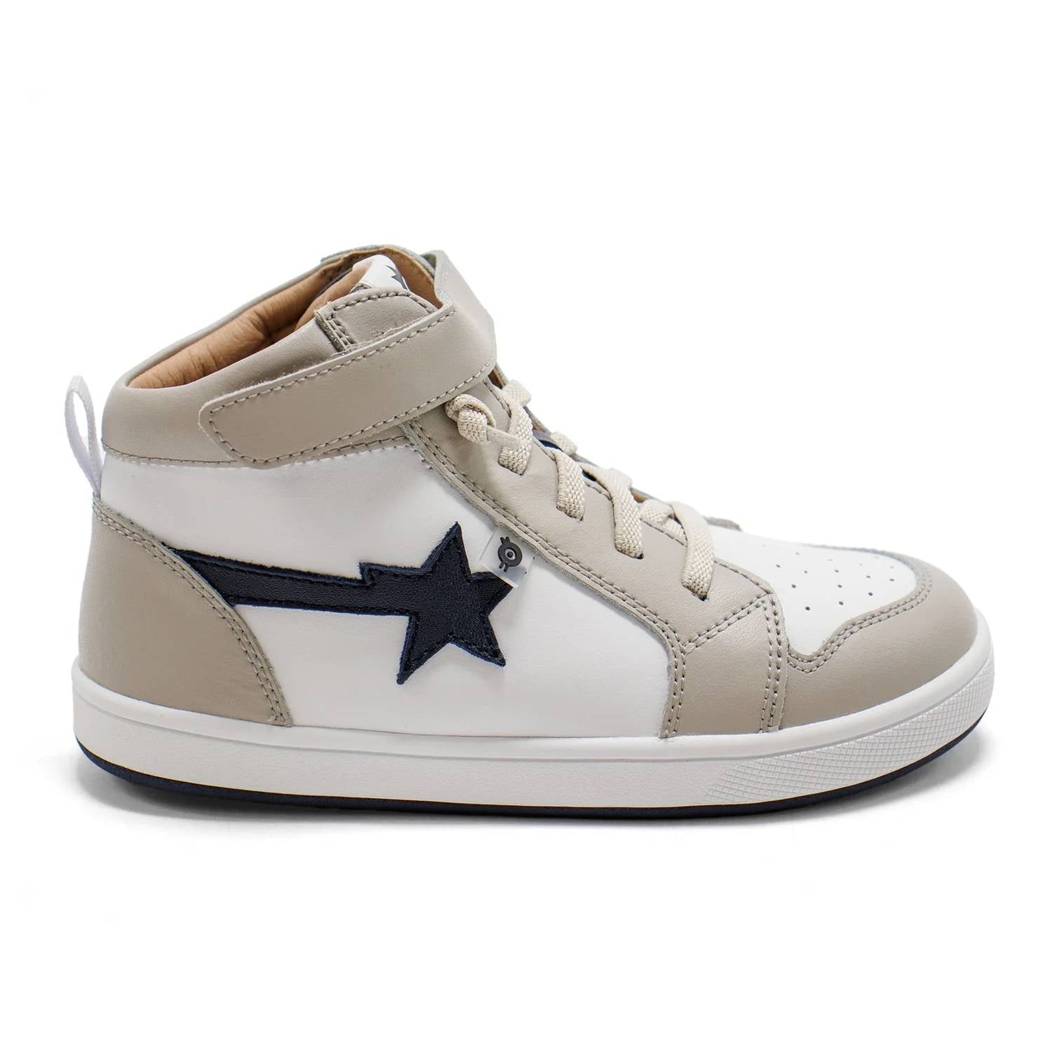 Oldsoles - Boy's Team Star High Top Lace-up Sneakers