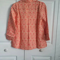 Boho Chic - Women's No-iron Linen Enamel Maze Loop-back Tunic
