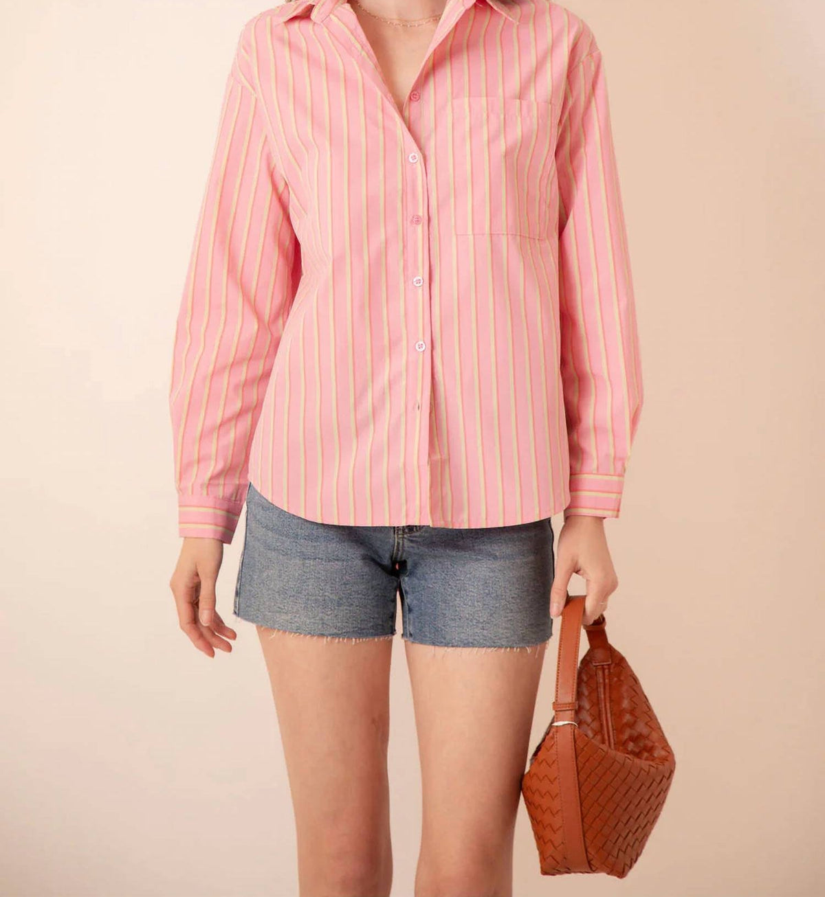 Bailey Rose - Jeni Stripe Button Down Top