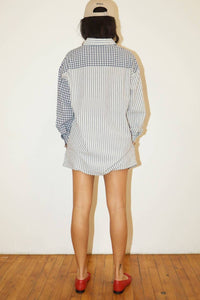 Bailey Rose - Stripe And Gingham Button-down Shirt