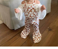 Bailey'S Blossoms - Andi Pleated Bell Bottom Jumpsuit