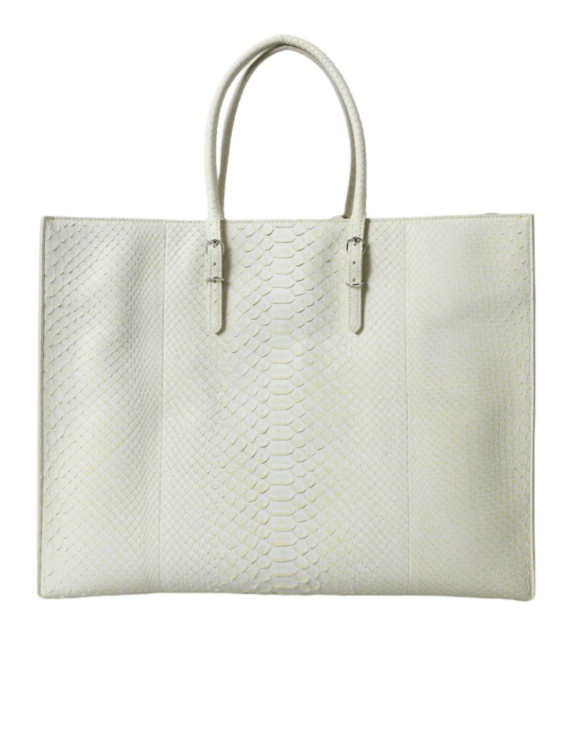Balenciaga - Women's Chic Python Leather Tote - bags - handbags - totes