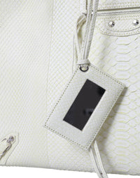 Balenciaga - Women's Chic Python Leather Tote - bags - handbags - totes
