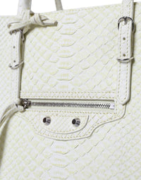 Balenciaga - Women's Chic Python Leather Tote - bags - handbags - totes