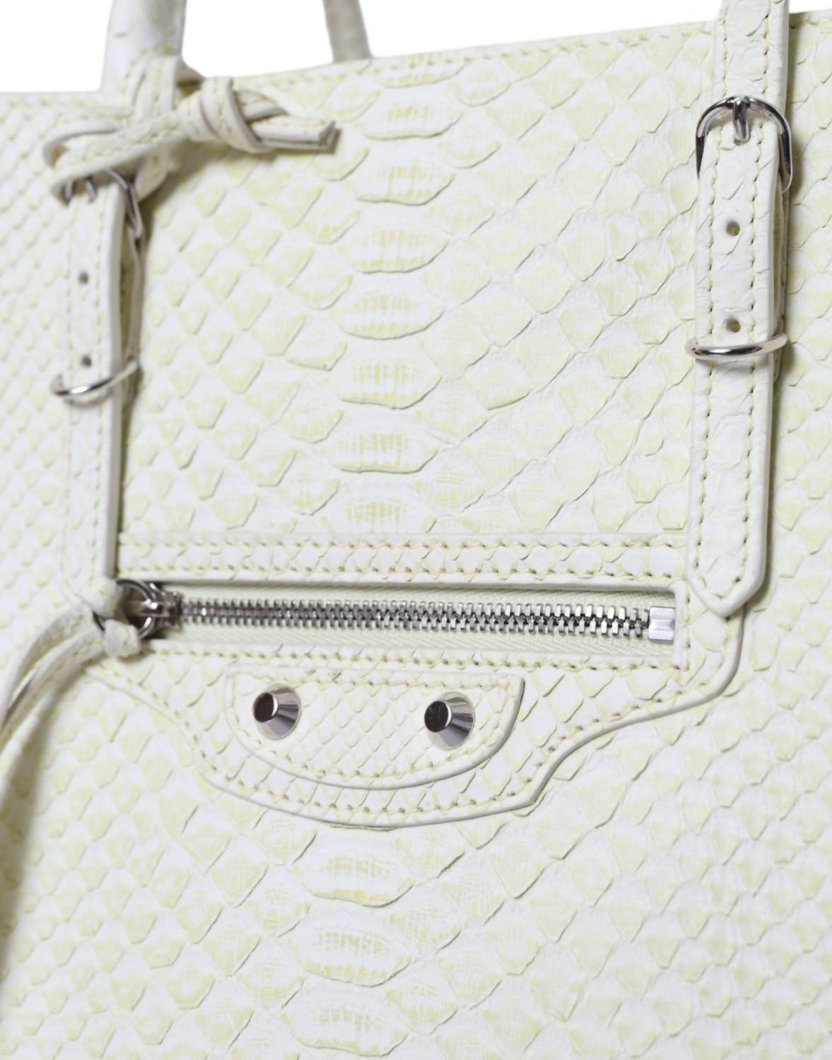 Balenciaga - Women's Chic Python Leather Tote - bags - handbags - totes