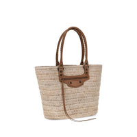 Balenciaga - Women's Le City Basket Shoulder Bag - bags - beige - handbags