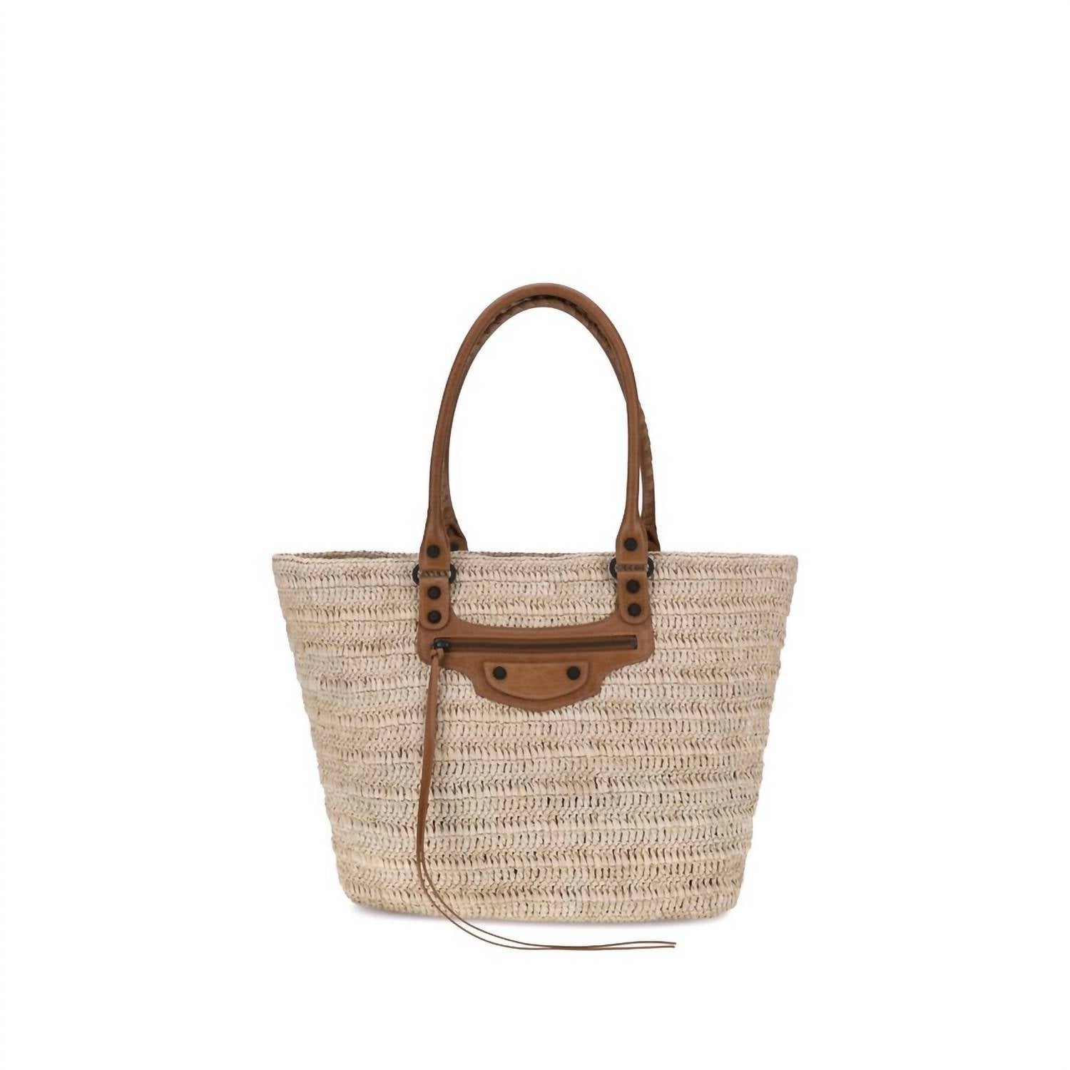 Balenciaga - Women's Le City Basket Shoulder Bag - bags - beige - handbags