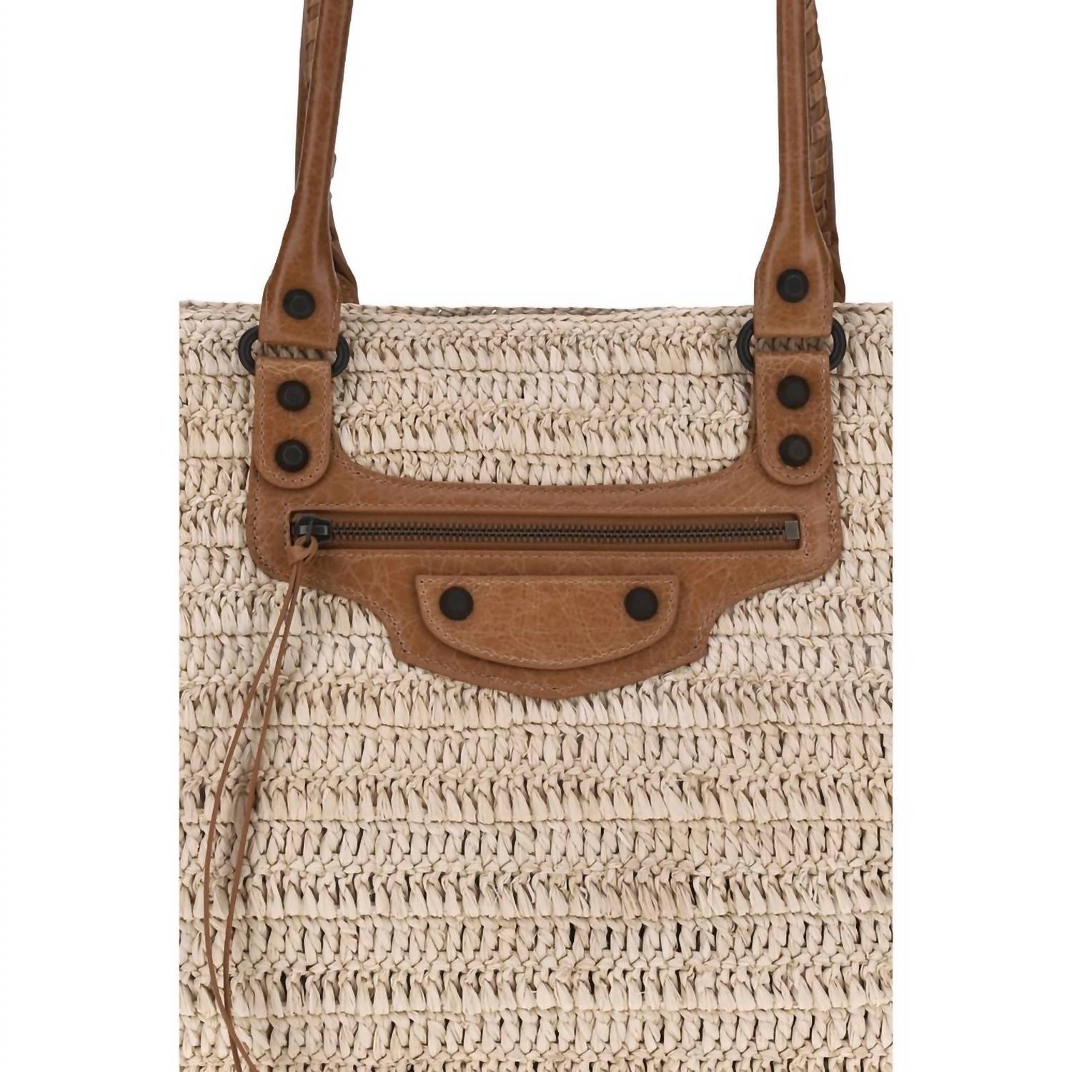 Balenciaga - Women's Le City Basket Shoulder Bag - bags - beige - handbags
