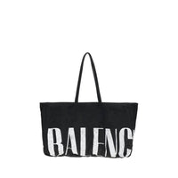 Balenciaga - Women's Logoed Tote Bag - bags - black - cotton