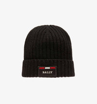 Bally - Men's Ribbed Logo Wool Beanie