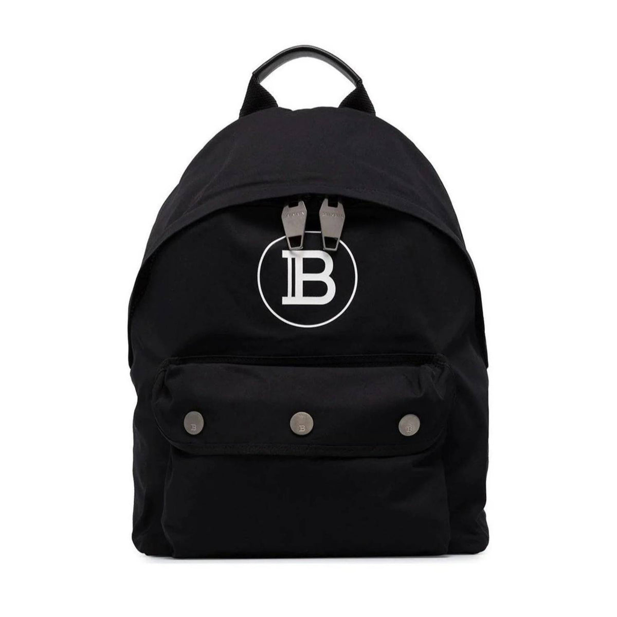 Balmain - Women's B-back Nylon White Logo Backpack