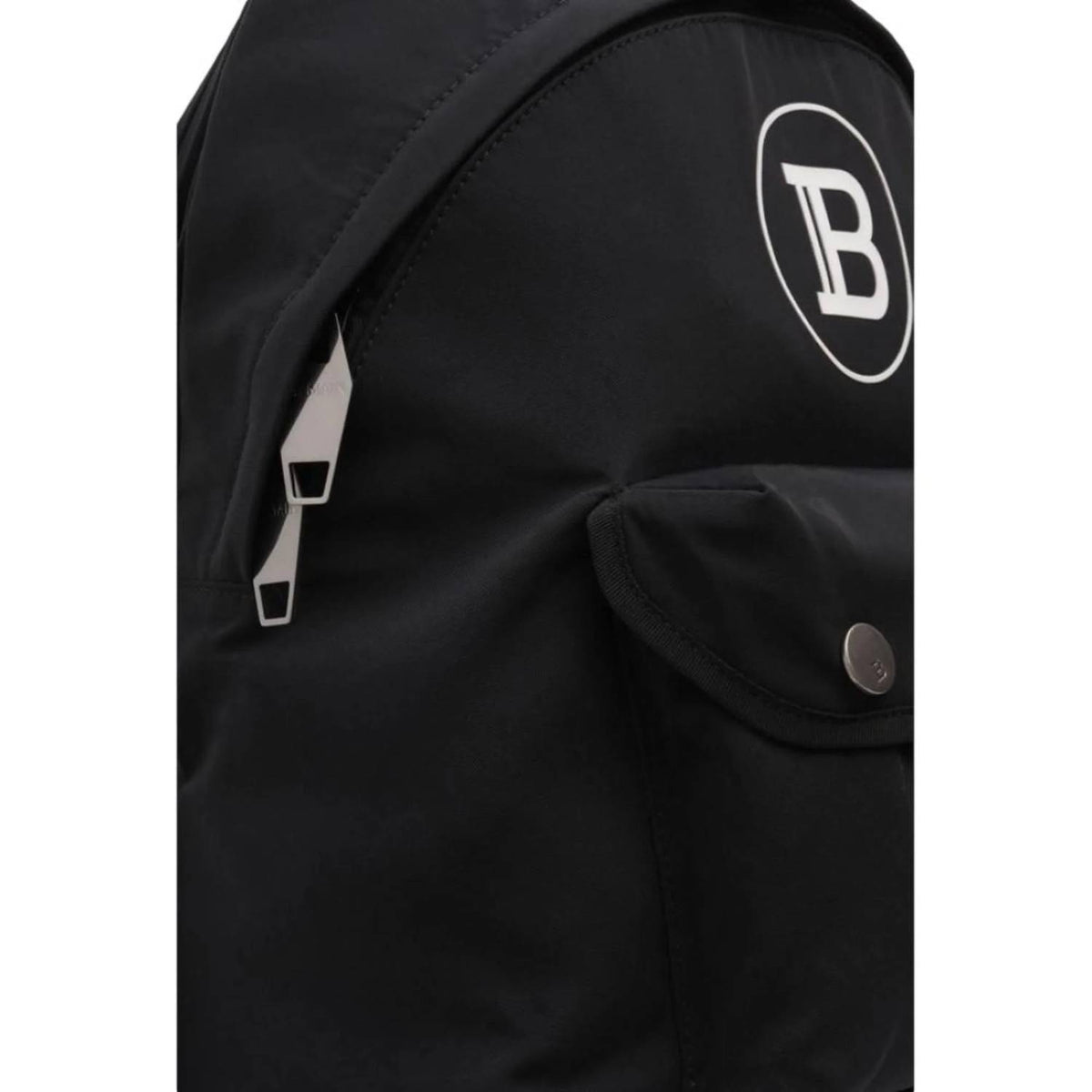 Balmain - Women's B-back Nylon White Logo Backpack
